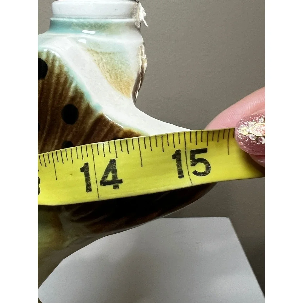 Vintage 1973 Jim Beam Behold the Angler Fish Decanter Empty Regal China 15in